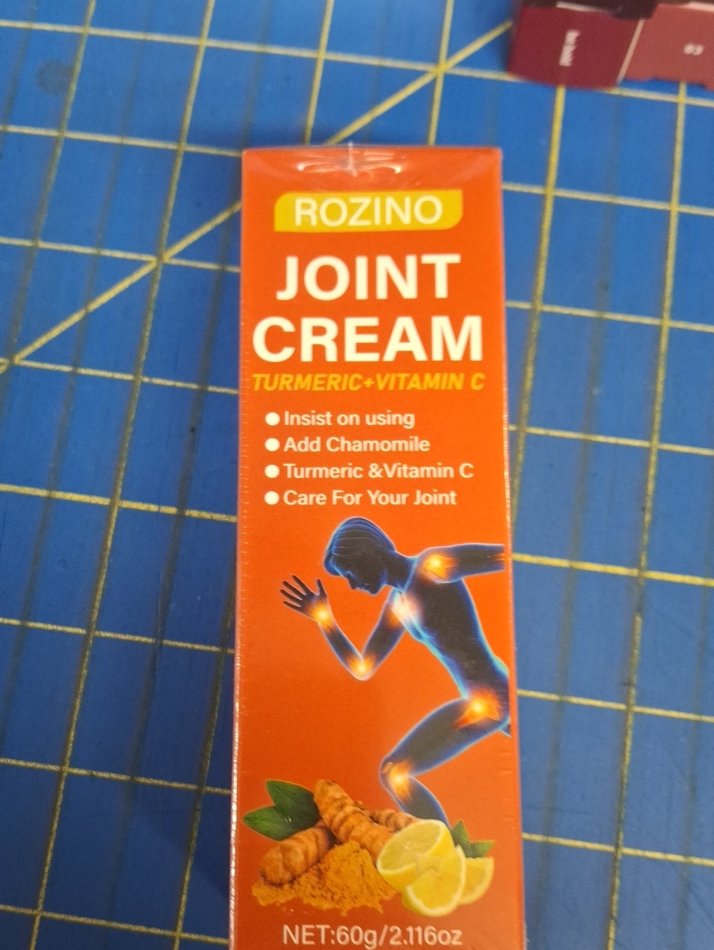 Rozino Joint Cream 60g Turmeric & Vit C Formula New Sealed Box